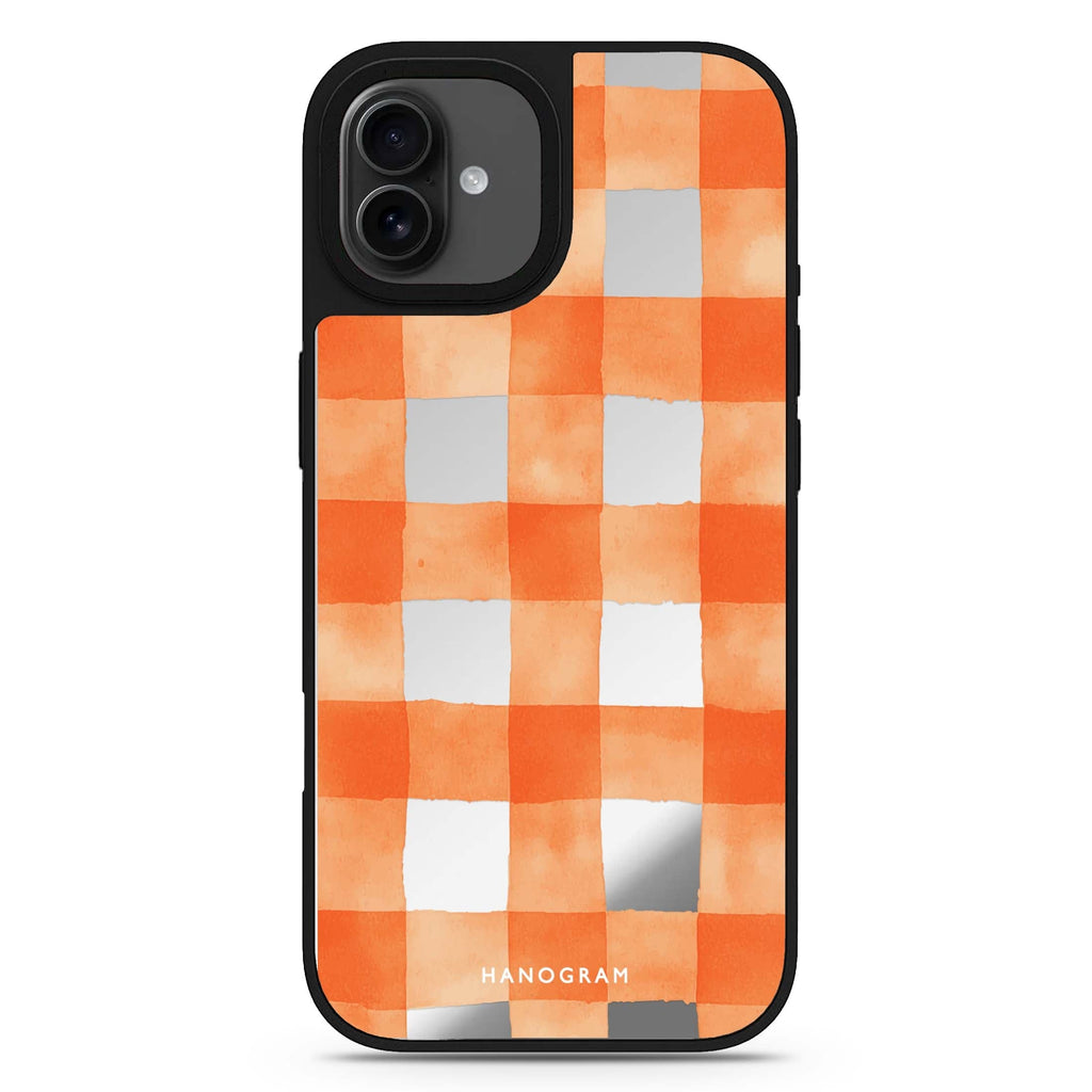 Spice Grid pattern design iPhone 17 mirror case