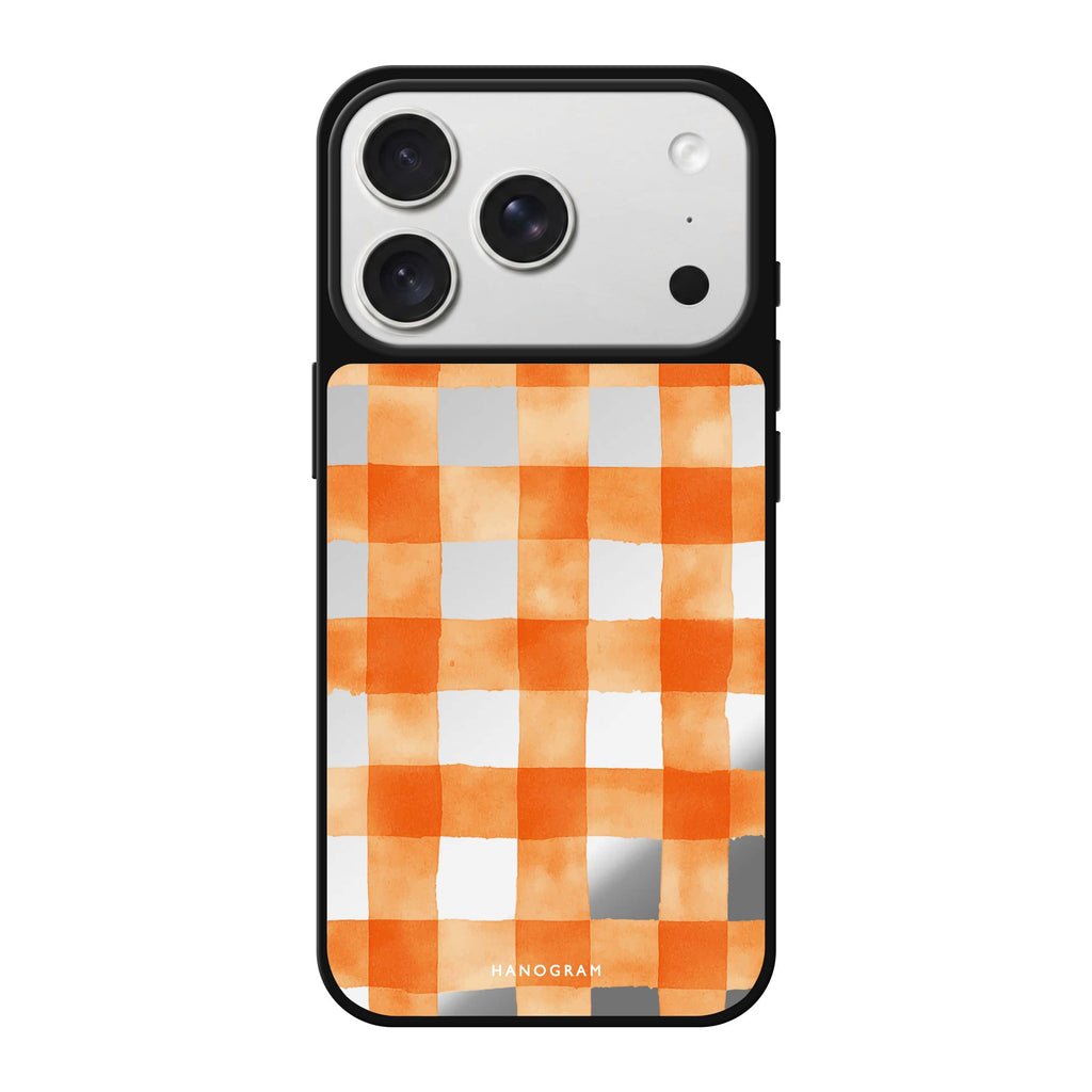 Spice Grid pattern geometric iPhone 18 Pro Max mirror case
