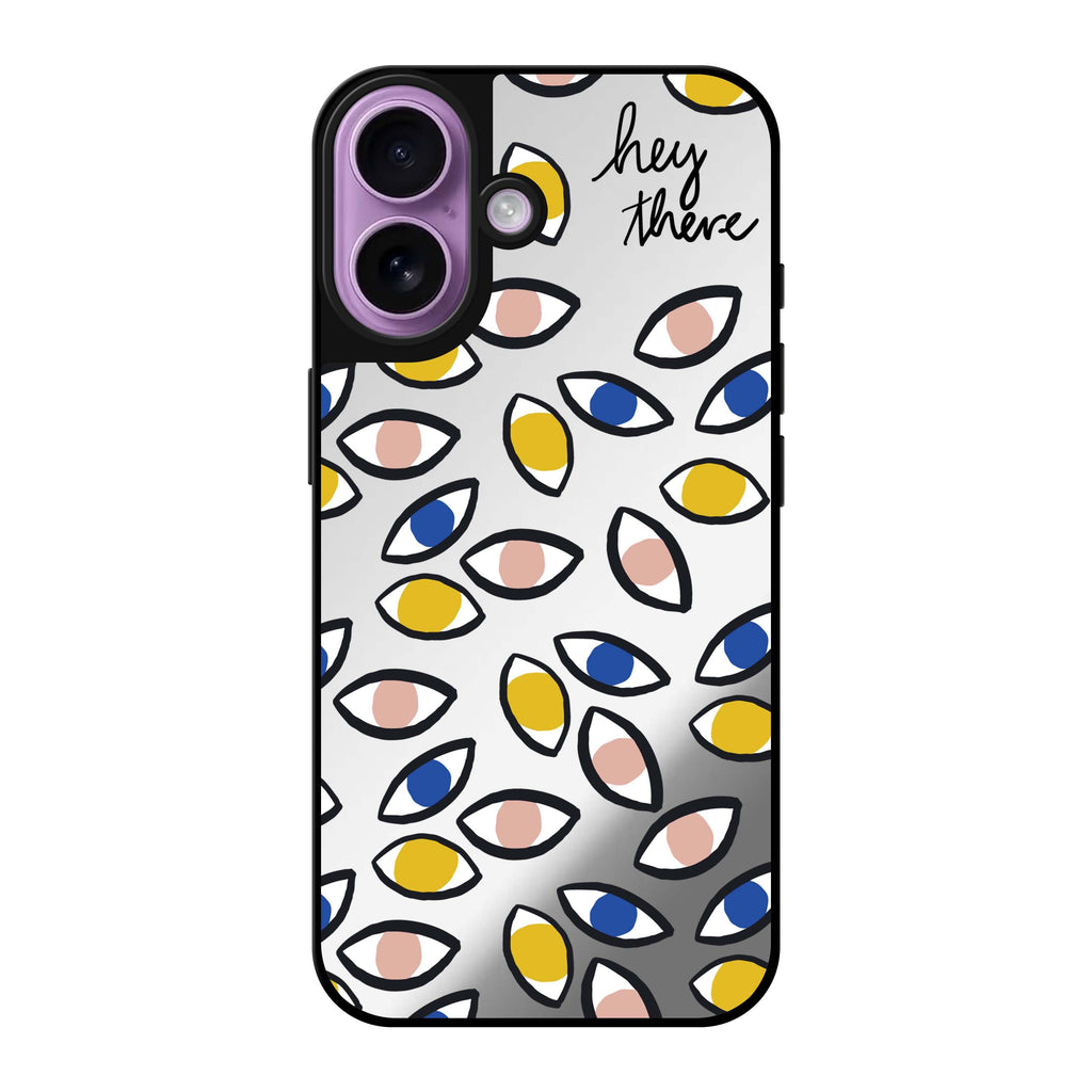 Reflective iPhone 16 Mirror Case –hey there Design