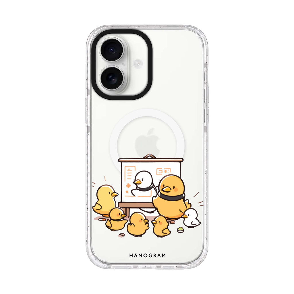 Duck Professor iPhone 17 ultra clear MagSafe case, front product view