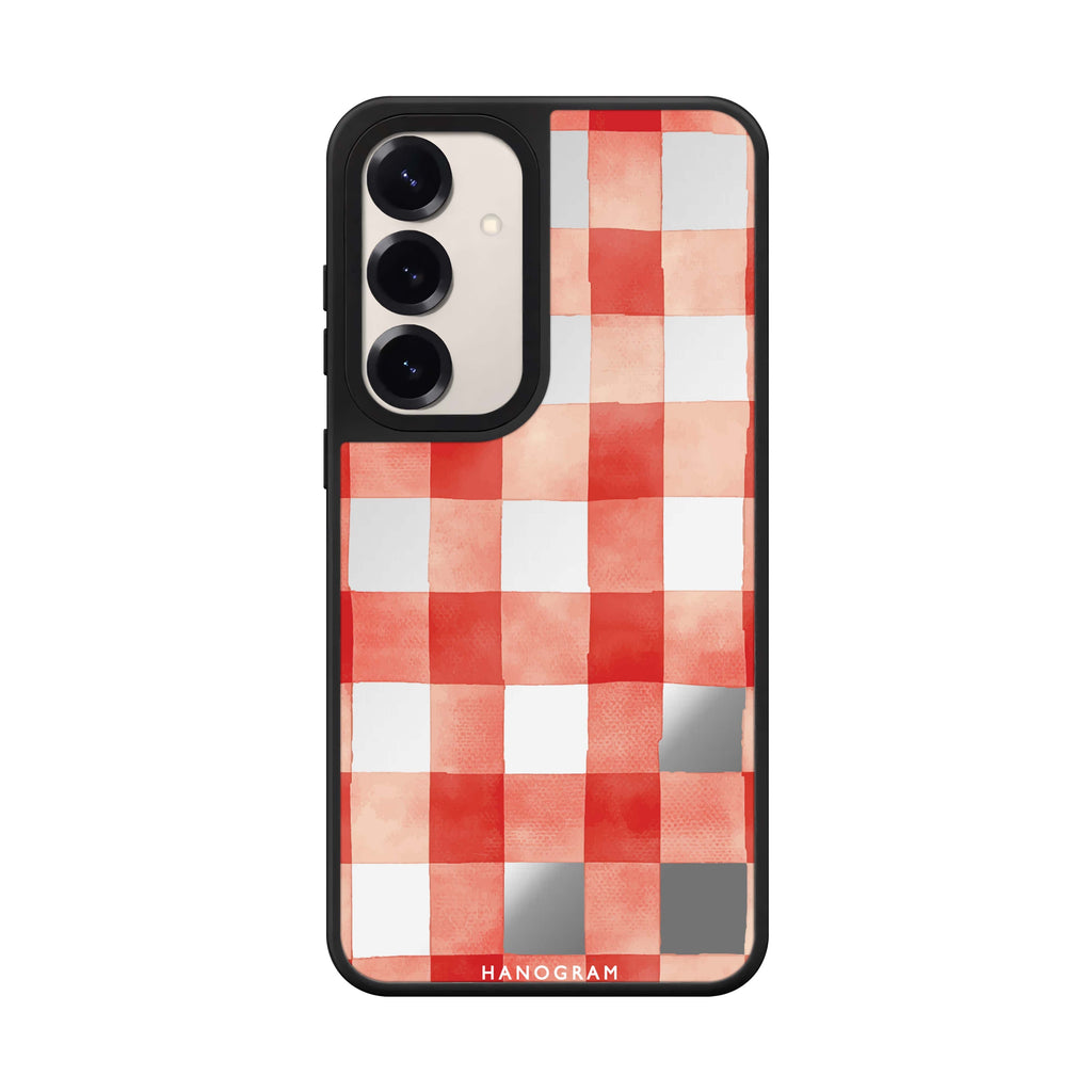 Cherry Checks Mirror Case