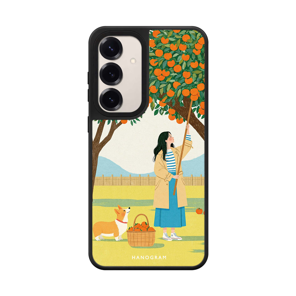 Orange Picking Afternoon Samsung Galaxy Mirror Case - product image 1