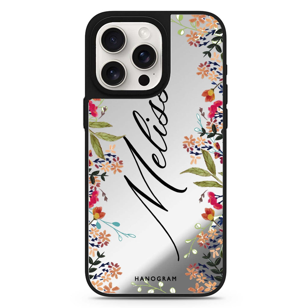 Rustic Garden personalized name MagSafe mirror case for iPhone 16/15/14 Pro Max and Pro, main view
