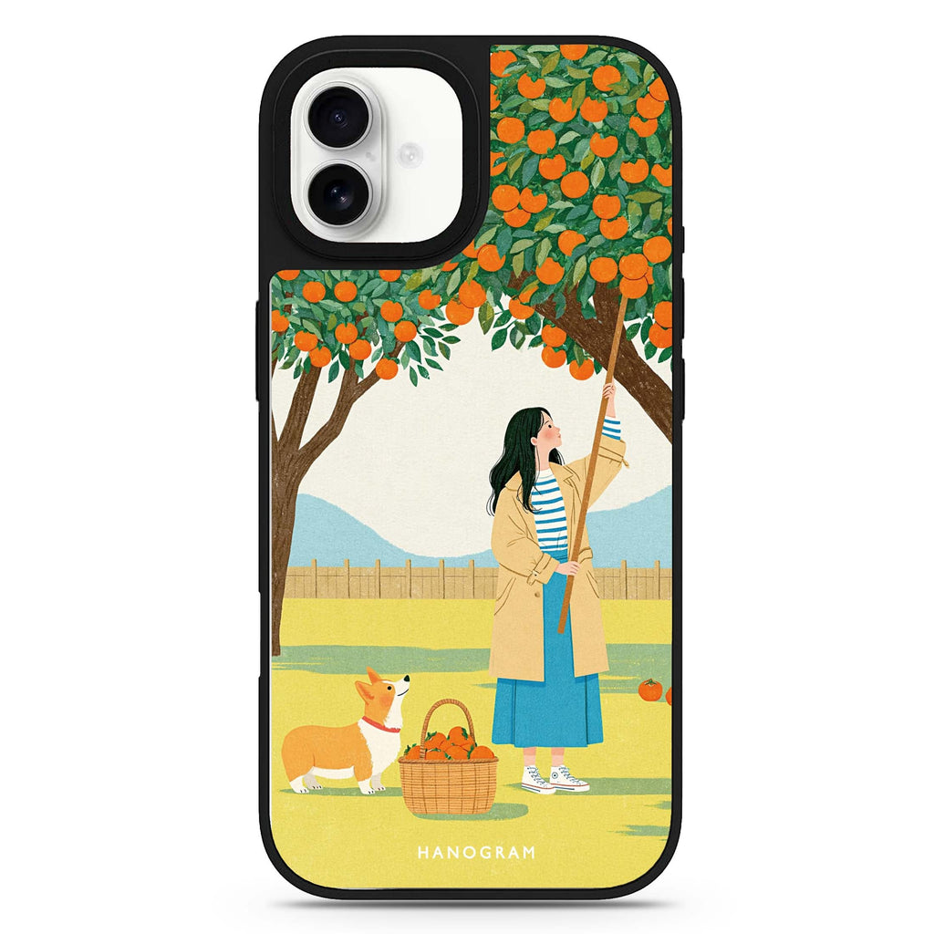 Orange Picking Afternoon iPhone 17 Mirror Case - View 1
