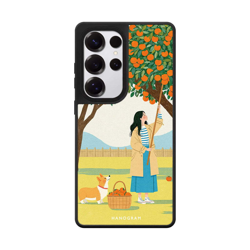 Orange Picking Afternoon Samsung Galaxy Mirror Case - image 1