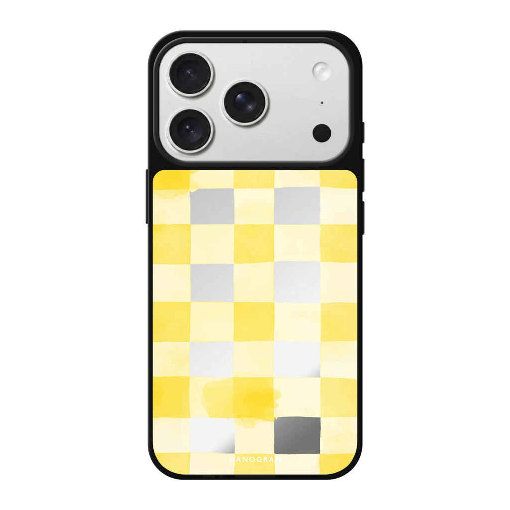 Lemon Checks fruit pattern iPhone 18 Pro Max mirror case