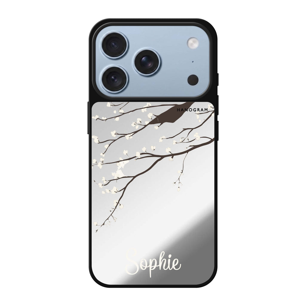First Light personalized name iPhone 18 Pro Max mirror case