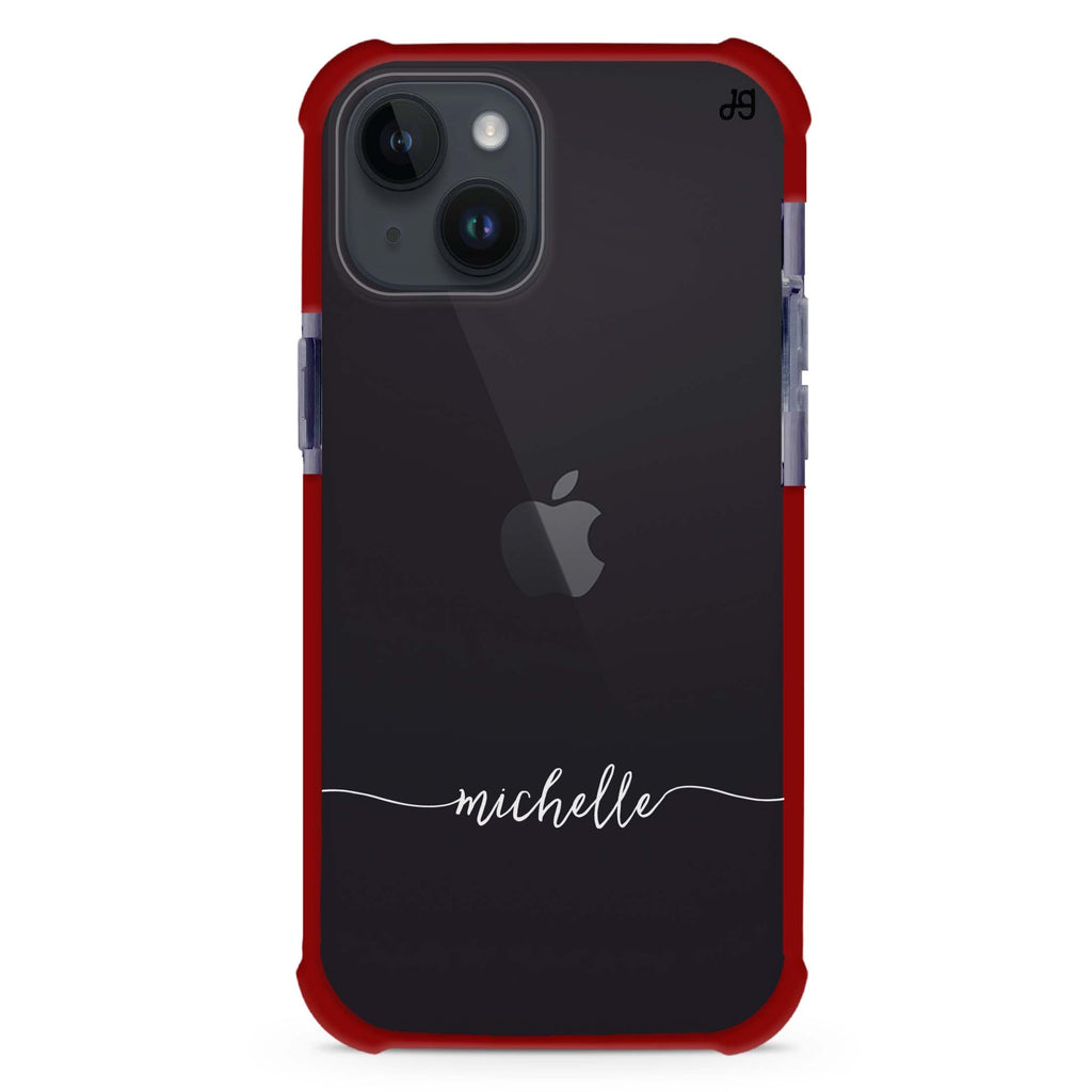 Initial handwritten iPhone 15 Plus Ultra Shockproof Case