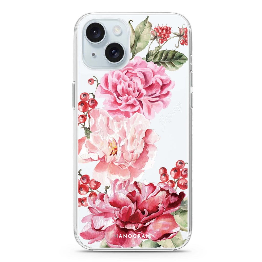 Pretty Watercolor Flowers iPhone Ultra Clear Case