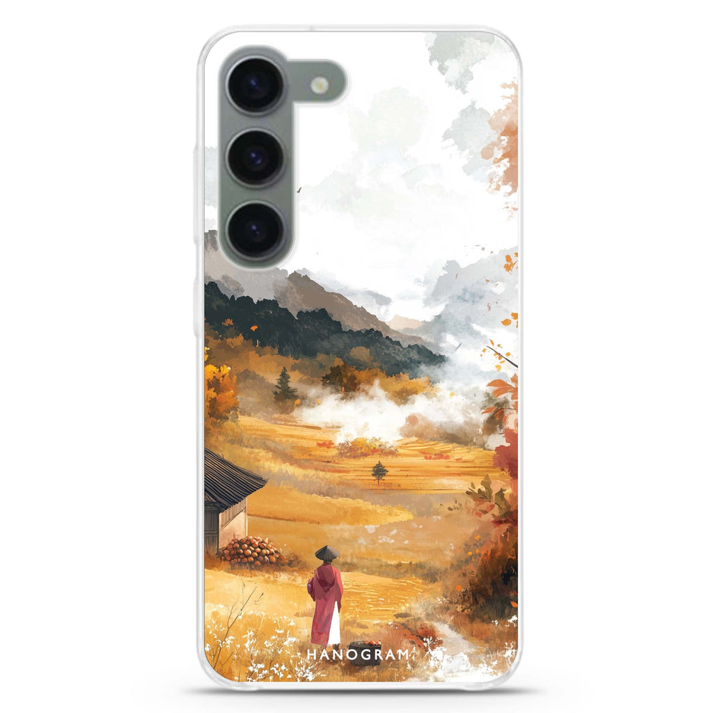 Autumn Splendor ultra-clear case for Samsung Galaxy S23/S22, front view