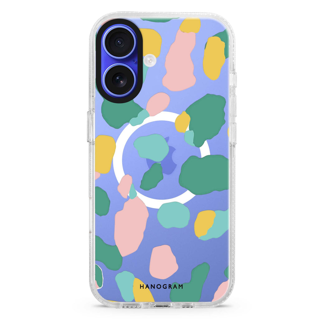 Cotton Candy Leopard MagSafe Compatible Ultra Clear Case