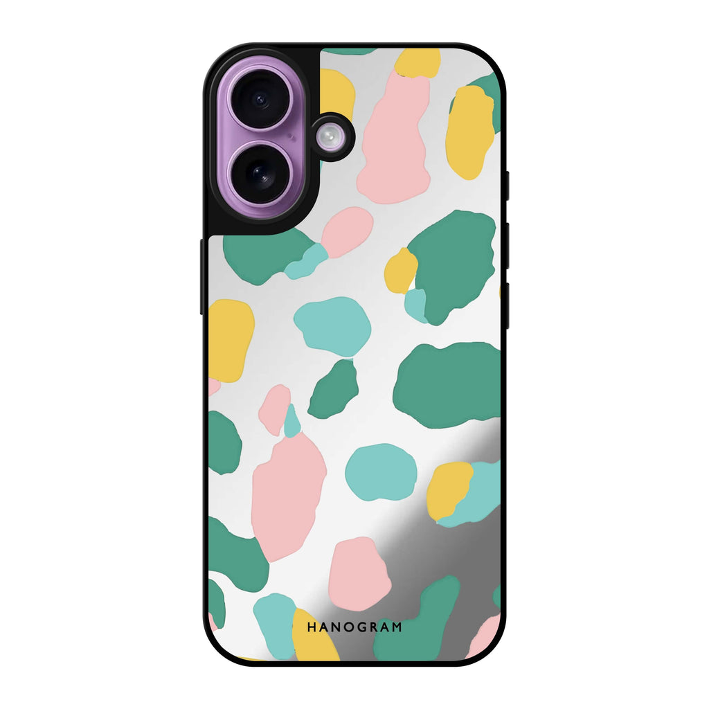 Cotton Candy Leopard Mirror Case