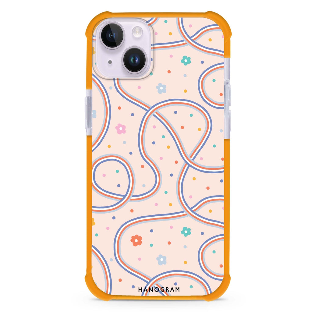 Floral & Line iPhone 15 Plus Ultra Shockproof Case
