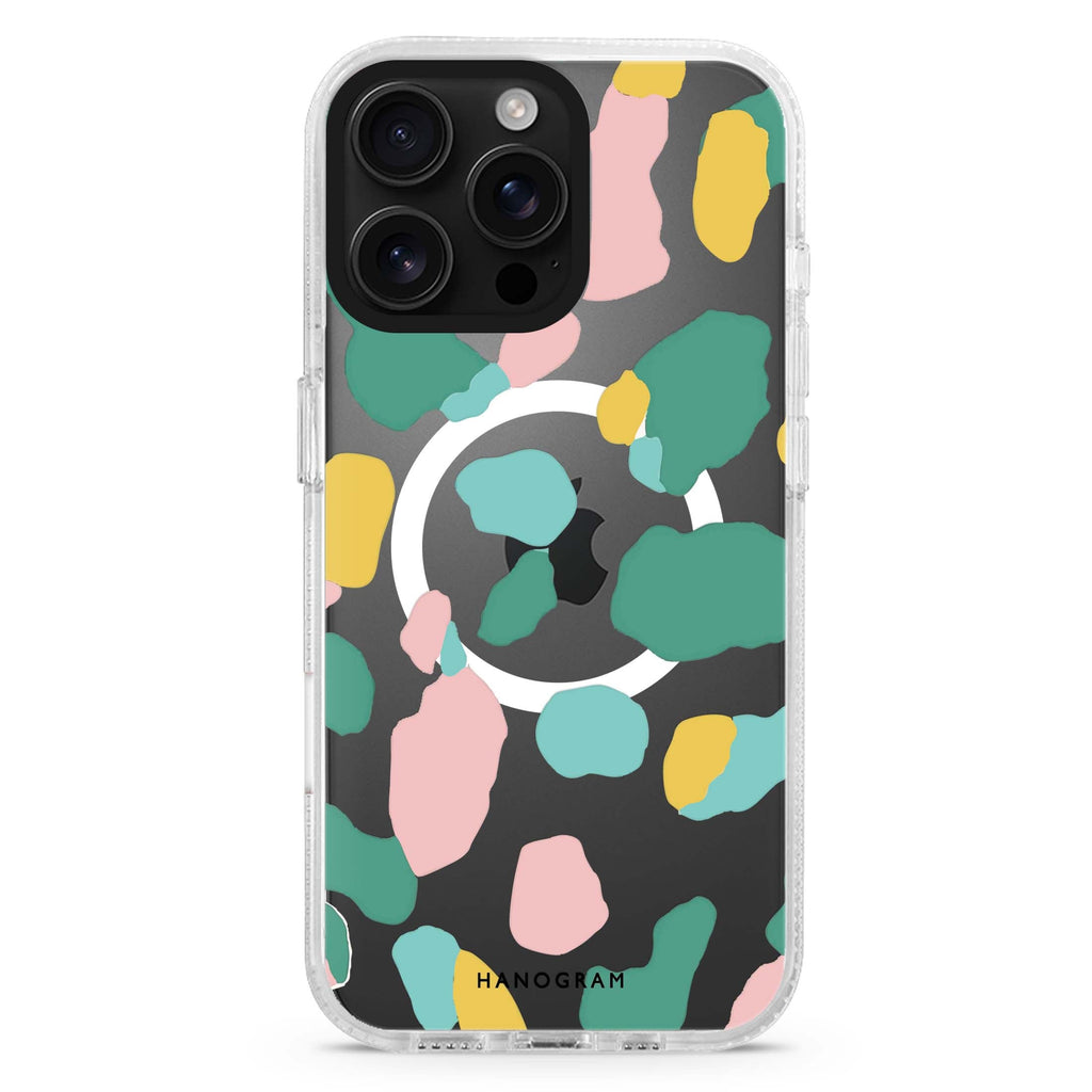 Cotton Candy Leopard MagSafe Compatible Ultra Clear Case