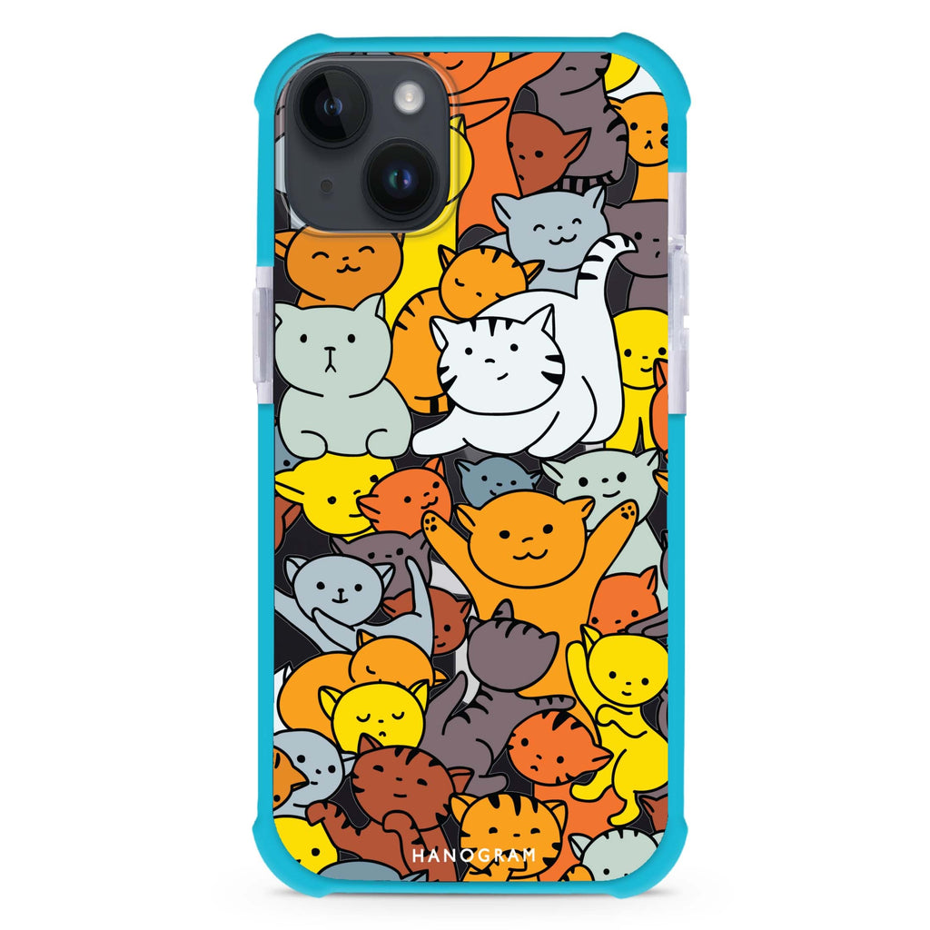Meow Mates iPhone 15 Plus MagSafe Compatible Ultra Shockproof Case