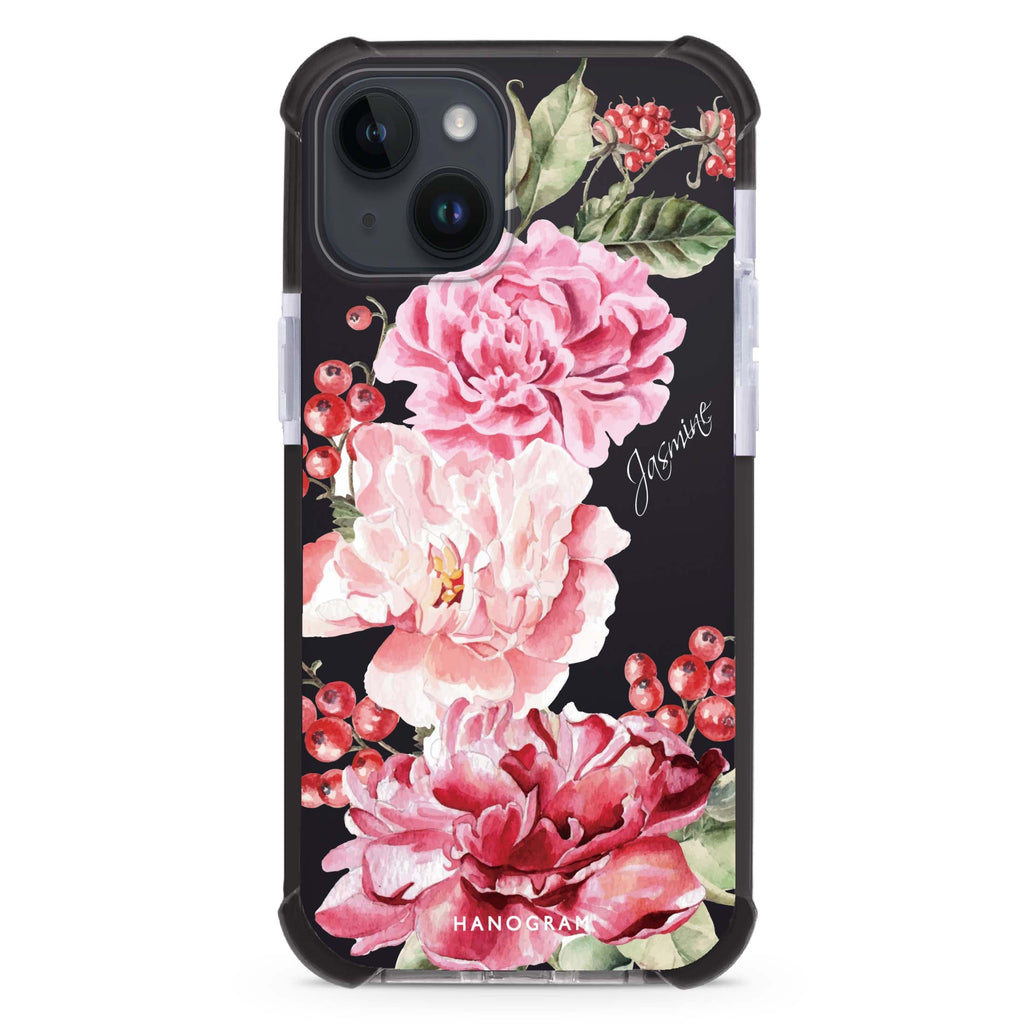 Pretty Watercolor Flowers iPhone 15 Plus Ultra Shockproof Case