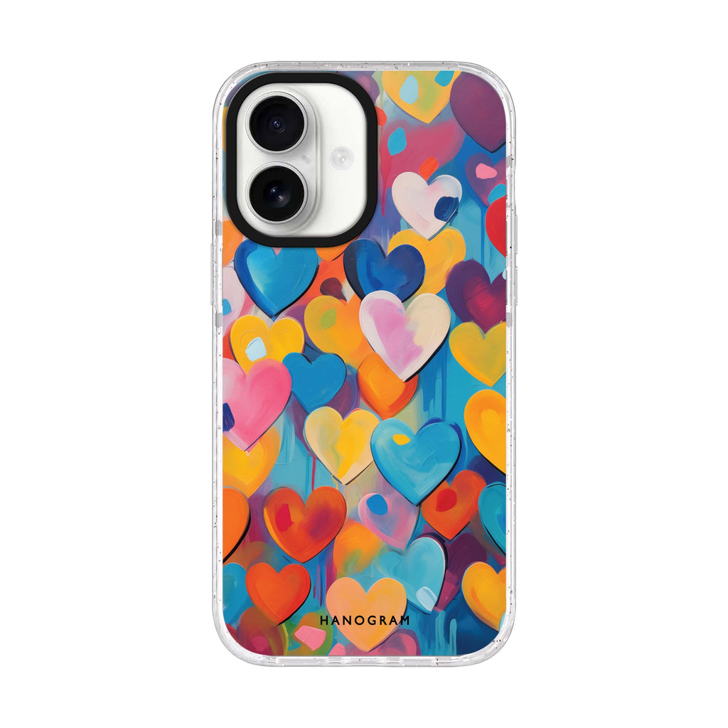 Heartflow Elegance iPhone 17 ultra clear MagSafe case, front product view