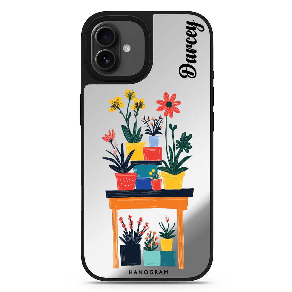 Color Stand personalized name iPhone 17 mirror case
