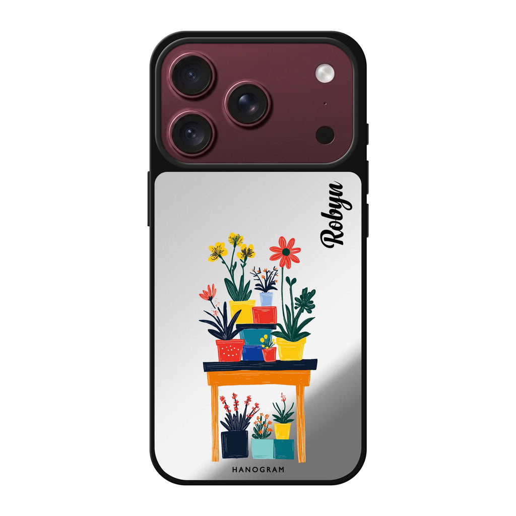 Color Stand personalized name iPhone 18 Pro Max mirror case