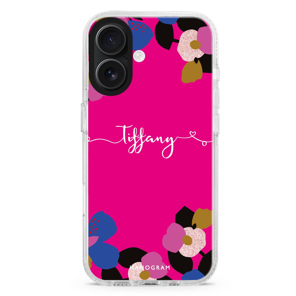 Floral POP II MagSafe Compatible iPhone 16 Ultra Clear Case - Personalized and Stylish Protection