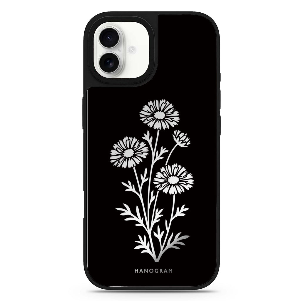 Chalk Daisy Stems iPhone 17 Mirror Case - View 1