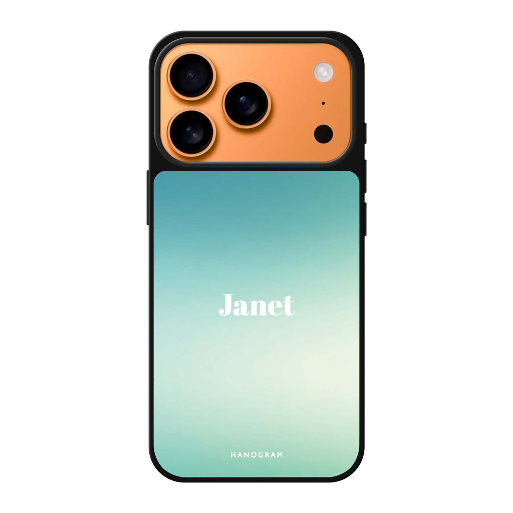 Ocean Mist personalized name summer nature iPhone 17 Pro Max mirror case