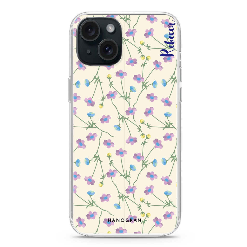 Girly floral iPhone Ultra Clear Case