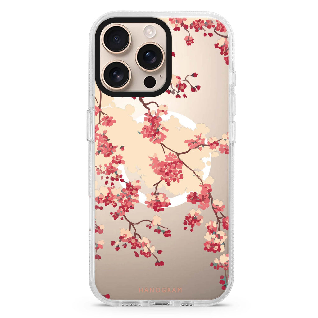 Cherry Bloom Magsafe Compatible Ultra Clear Case