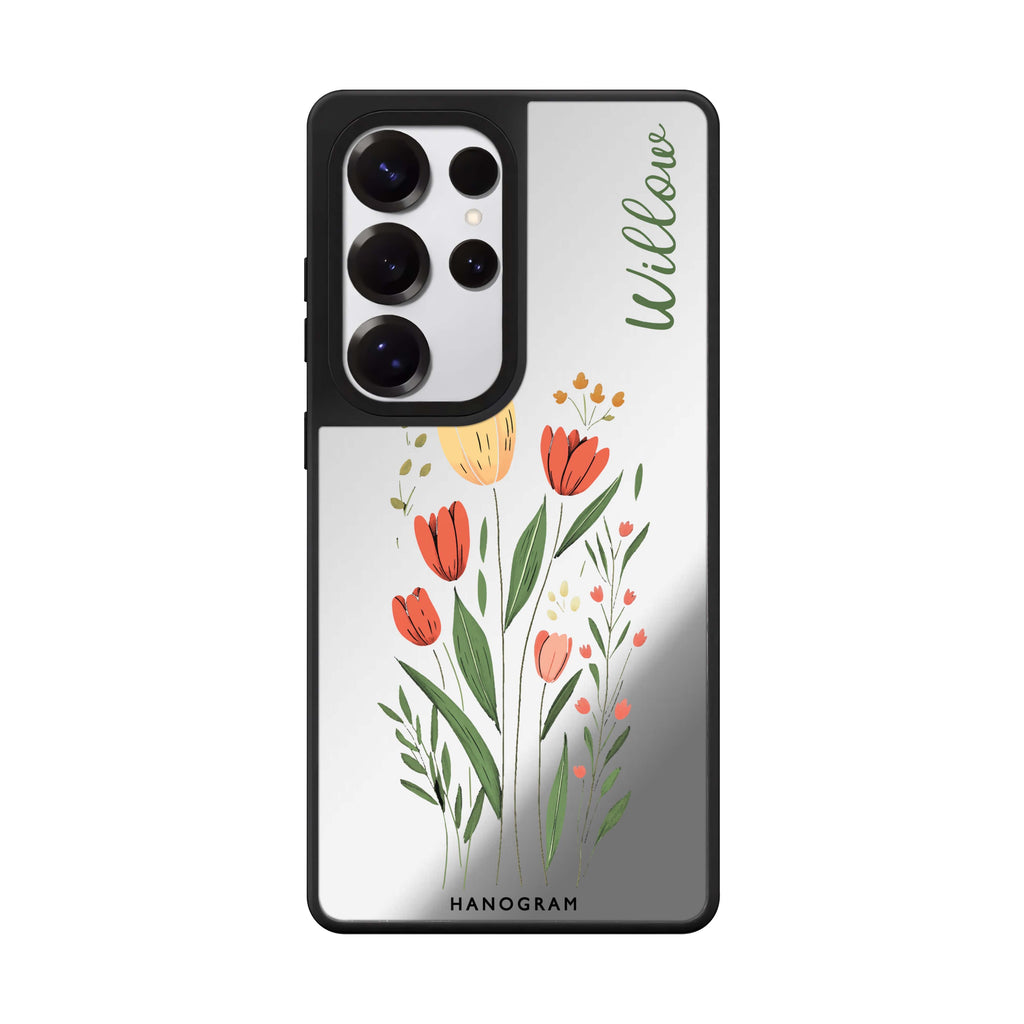 Tulip Cutouts Mirror Case