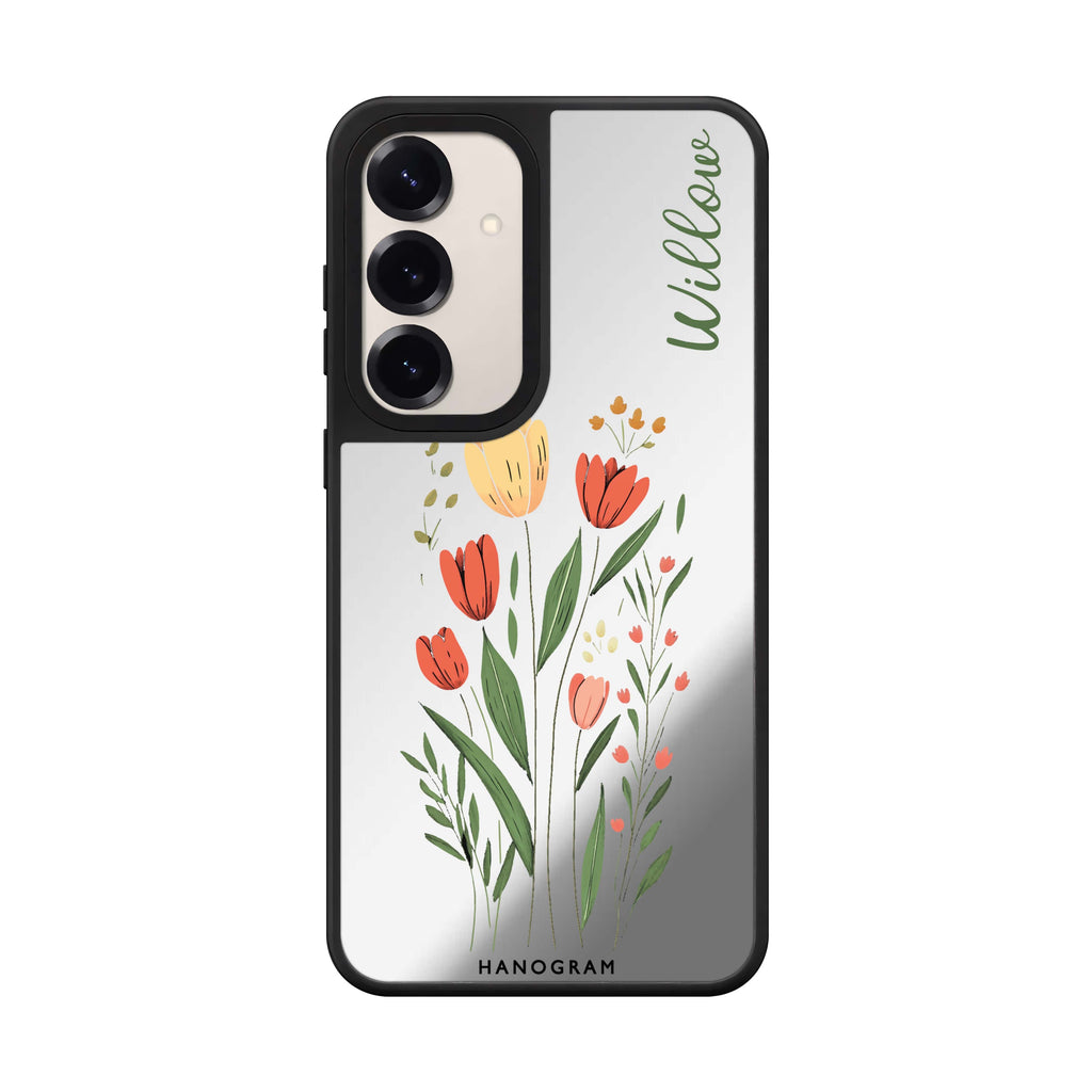 Tulip Cutouts Mirror Case