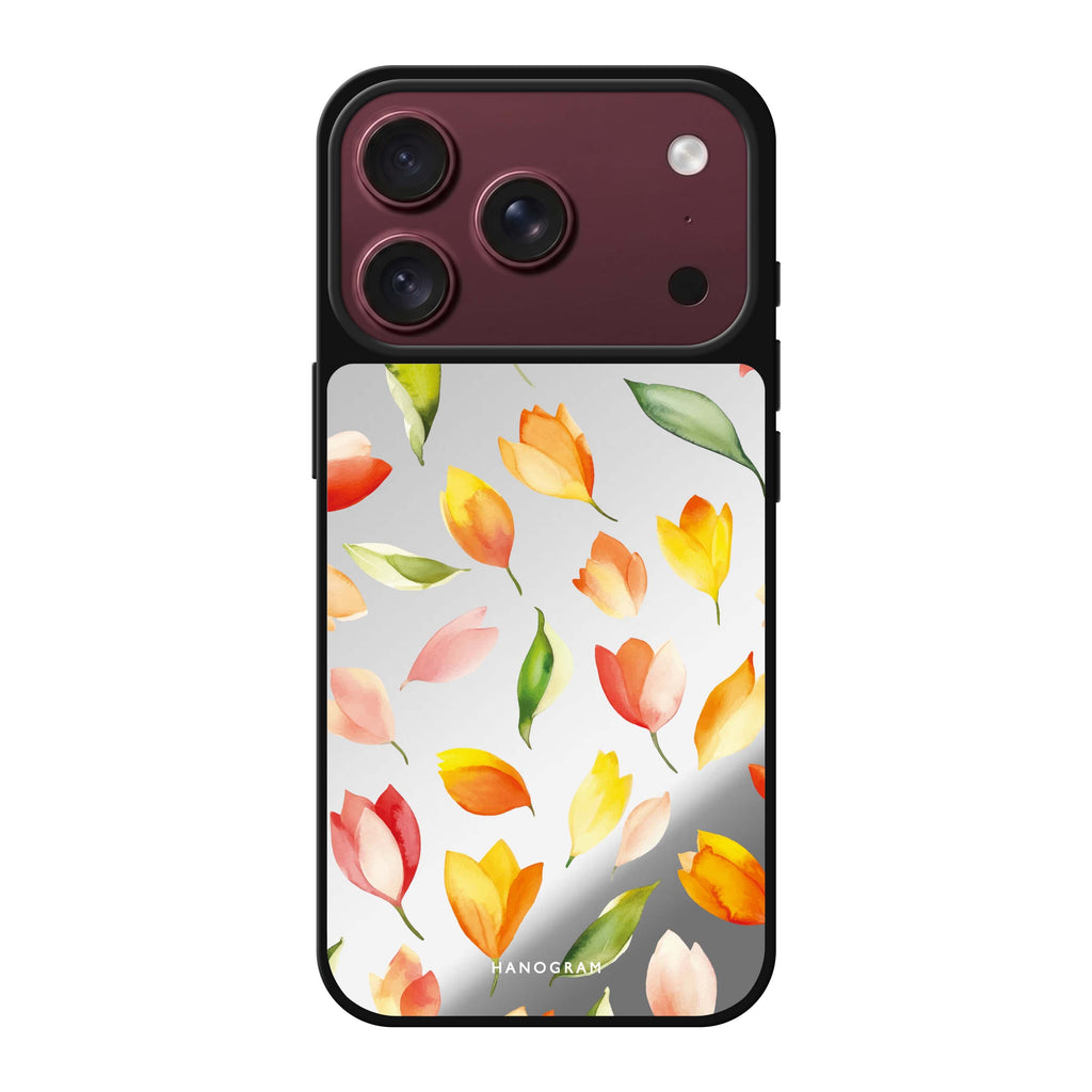 Tulip Rain flower floral nature iPhone 18 Pro Max mirror case