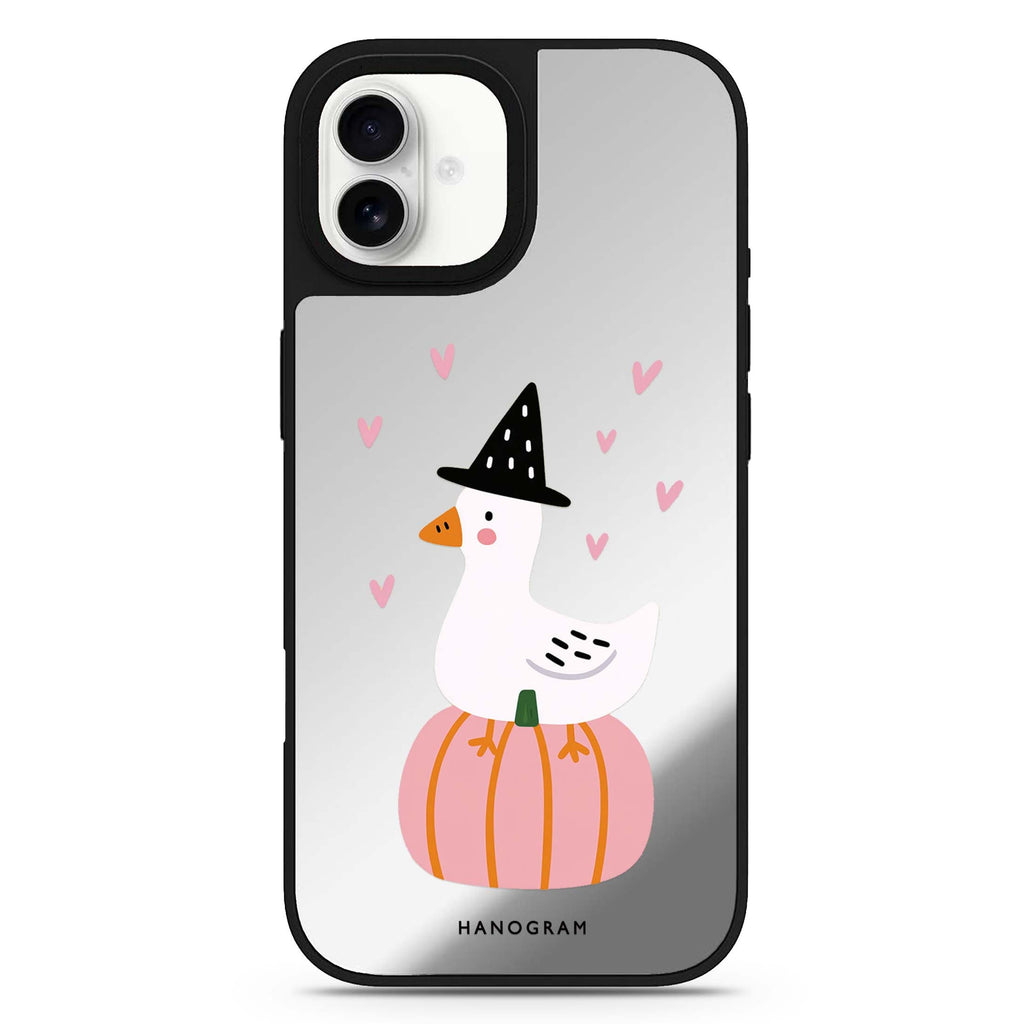 The Pumpkin Perch Goose iPhone 17 Mirror Case - View 1