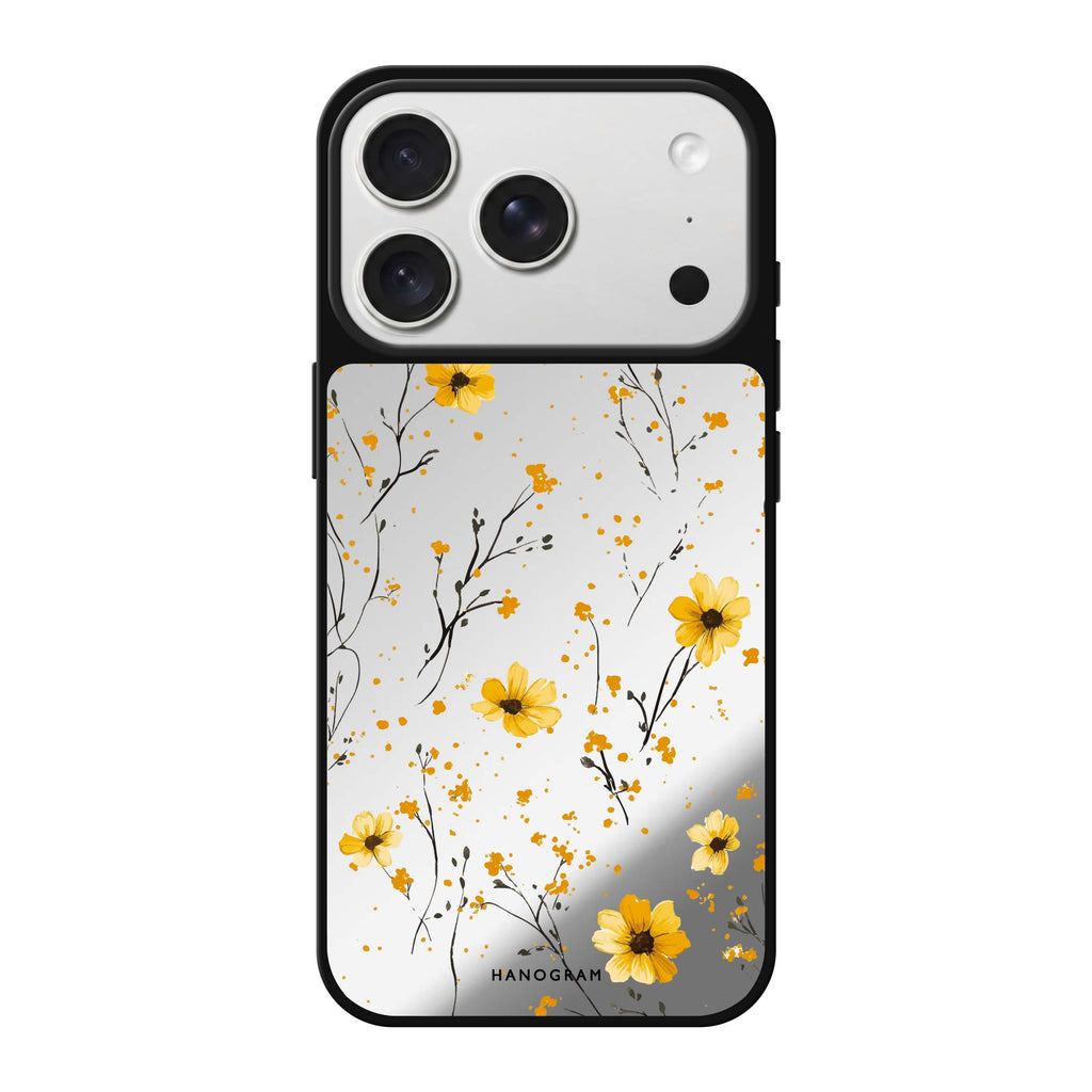 Golden Whisper gold iPhone 18 Pro Max mirror case
