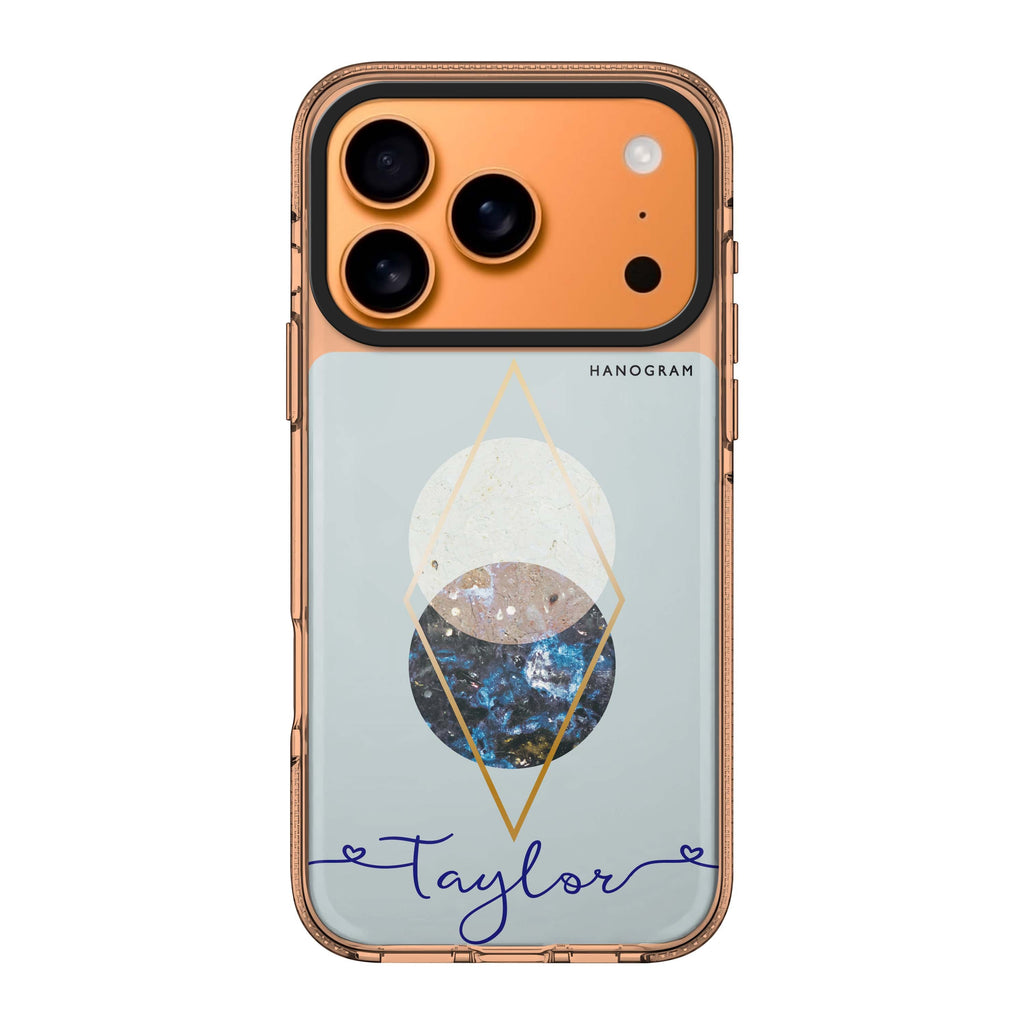 Marble Abstract I personalized name abstract marble iPhone 17 Pro Max ultra clear case