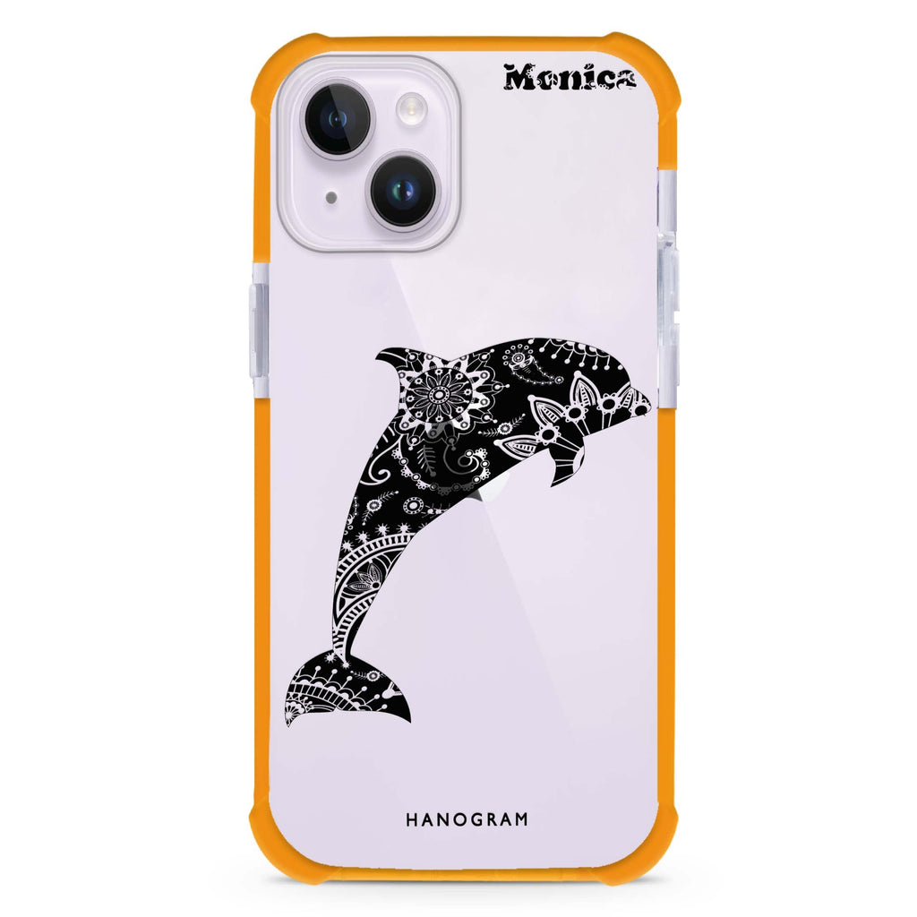 Mandala dolphin iPhone 15 Plus Ultra Shockproof Case