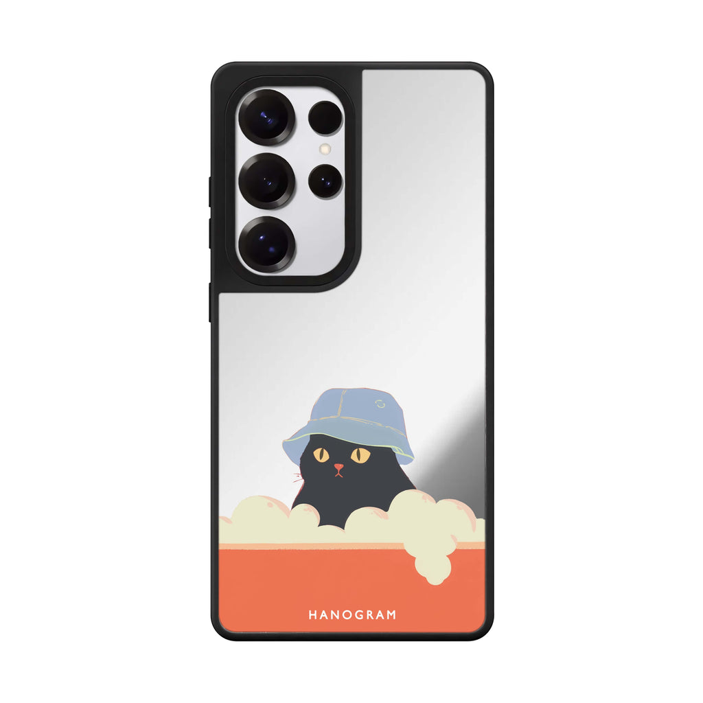 Bubble Meow Mirror Case
