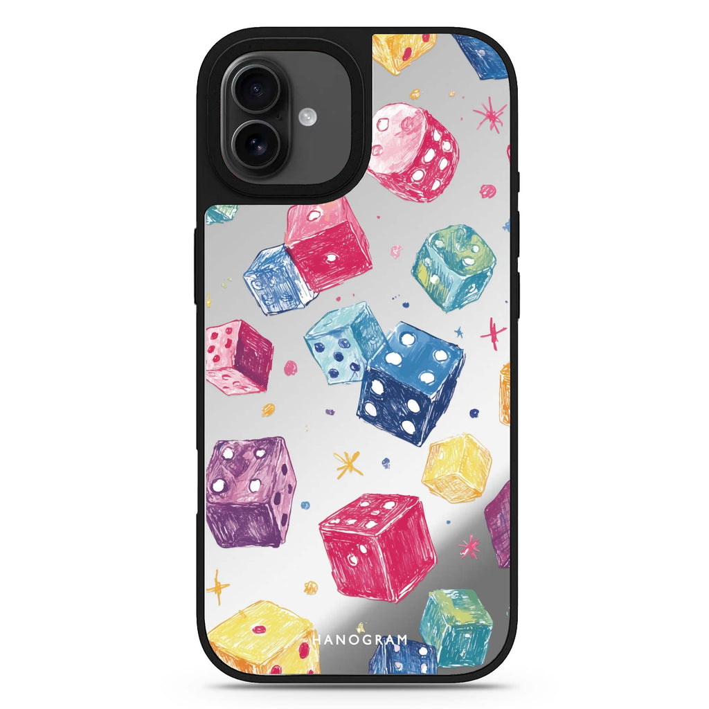 Lucky Scribbles iPhone 17 mirror case