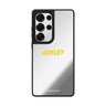 Custom Nameglow Samsung Galaxy S25 S24 S23 Ultra mirror case, front view