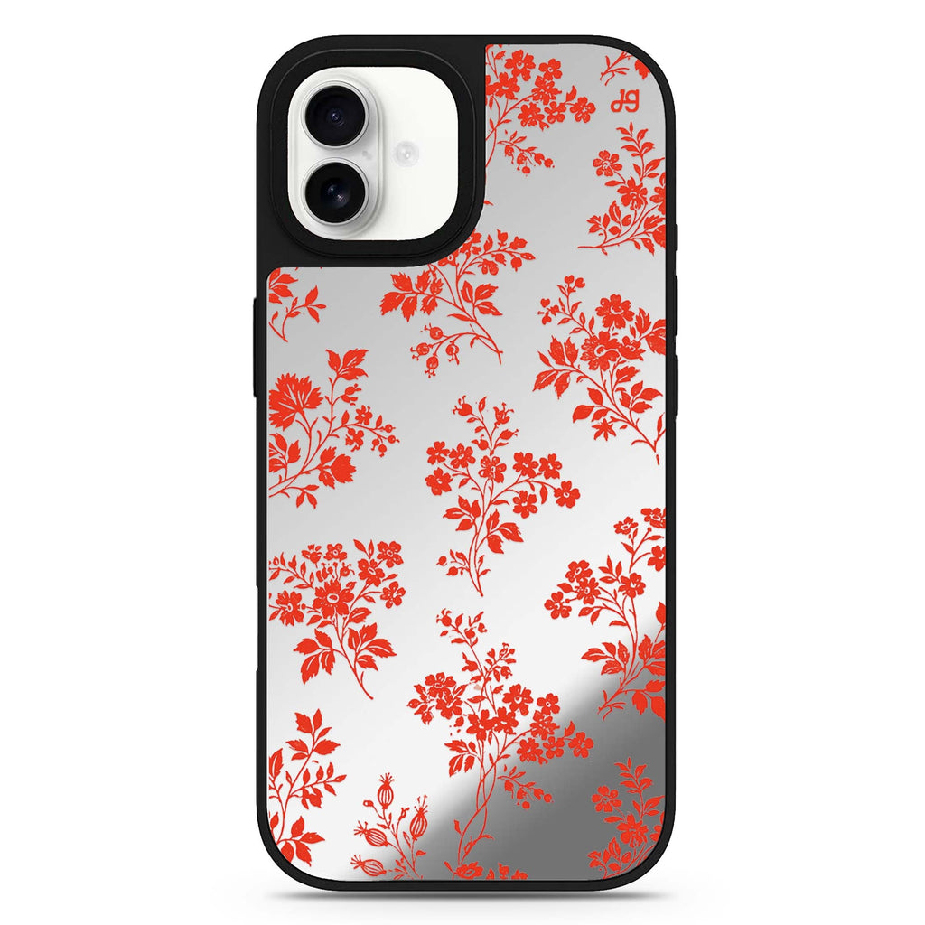 Scarlet Garden Toile iPhone 17 Mirror Case - View 1