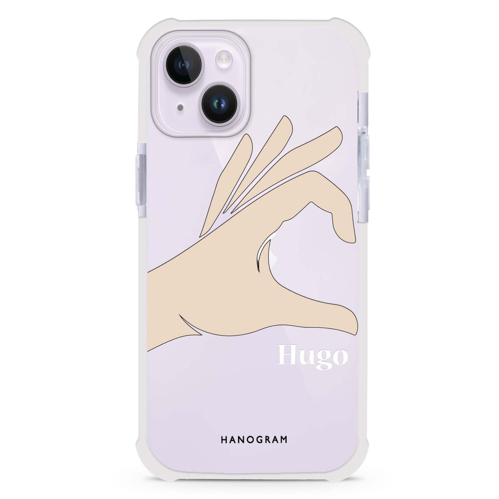 Left Hand heart iPhone 15 Plus Ultra Shockproof Case