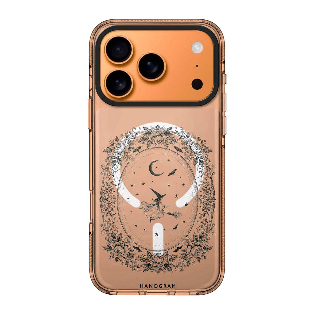 Witch in the Rose Cameo iPhone 17 Pro Max Ultra Clear Case - Image 1
