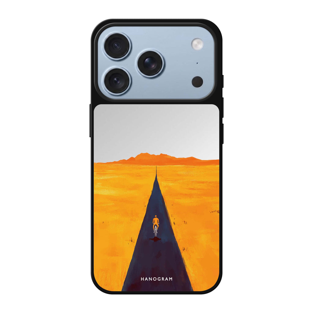 Ride Alone typography iPhone 18 Pro Max mirror case