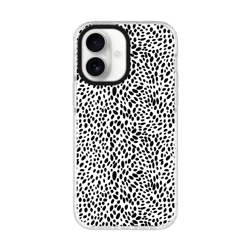 Spotted Elegance iPhone 17 ultra clear MagSafe case, front product view