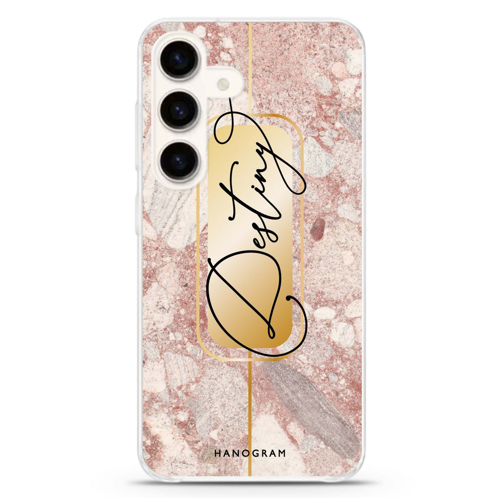 Golden Marble Samsung Galaxy Ultra Clear Case