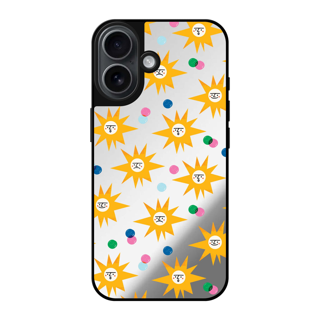Reflective iPhone 16 Mirror Case –Wow Sun Design