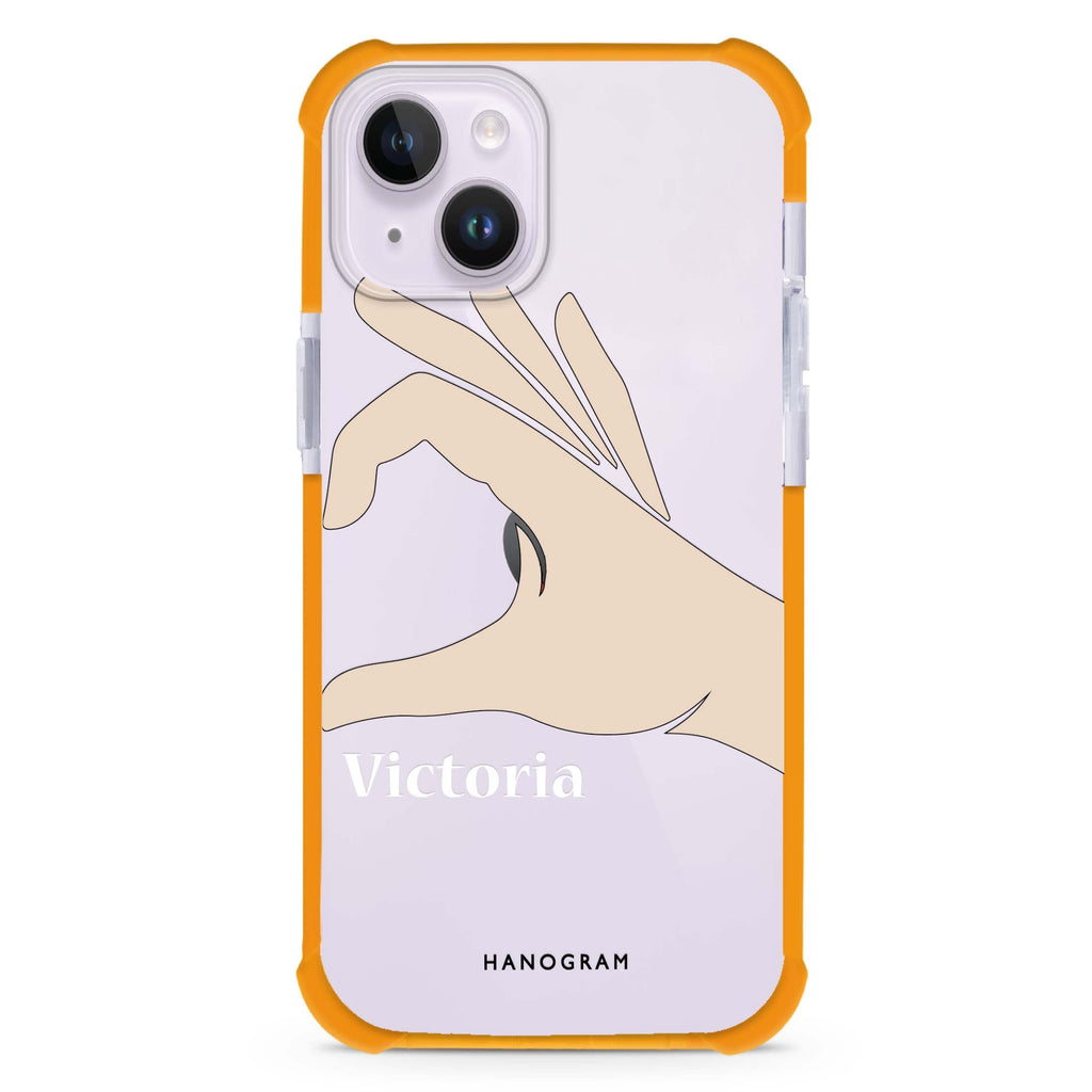 Right Hand heart iPhone 15 Plus Ultra Shockproof Case