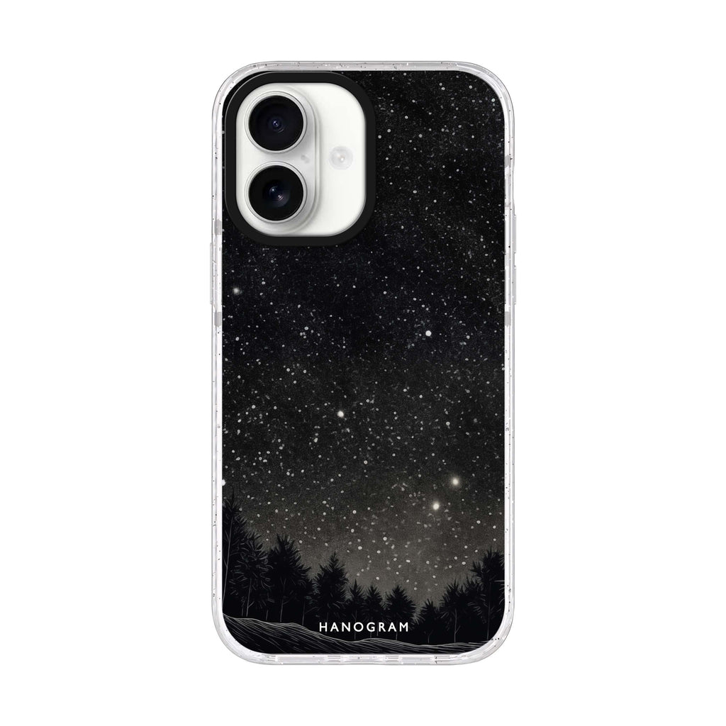 Galactic Gleam iPhone 17 ultra clear MagSafe case, front product view