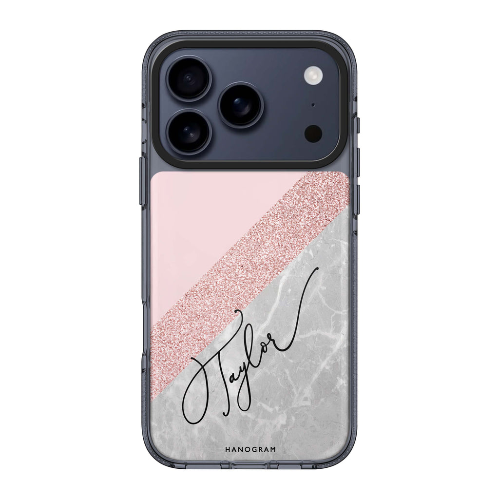 Marble Abstract II personalized name abstract marble iPhone 17 Pro Max ultra clear case