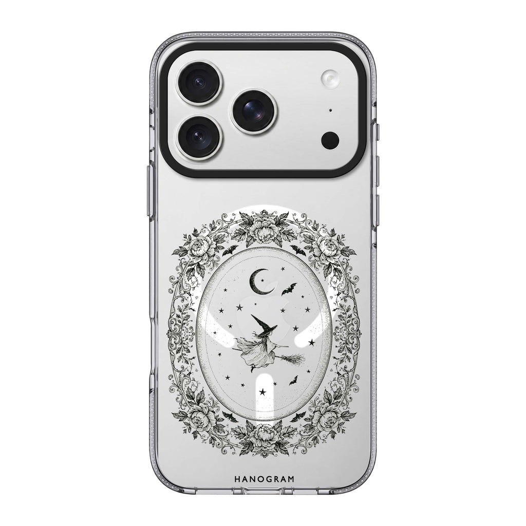 Witch in the Rose Cameo iPhone 18 Pro Max Ultra Clear Case - Image 1