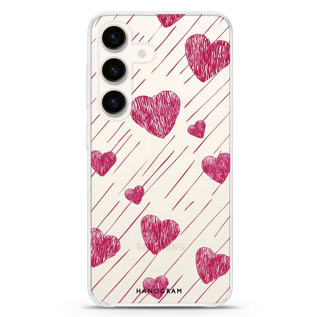 Stripe My Heart Samsung Galaxy Ultra Clear Case